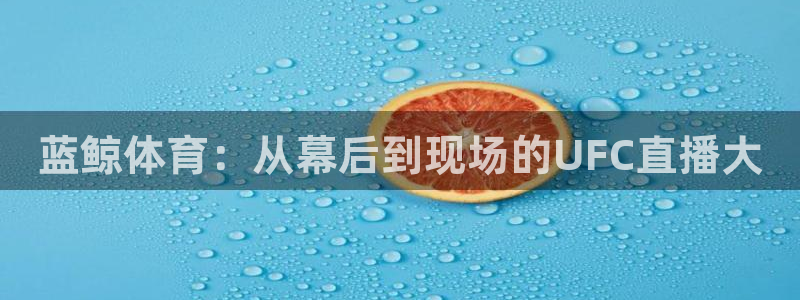 24直播体育直播：蓝鲸体育：从幕后到现场的UFC直播大